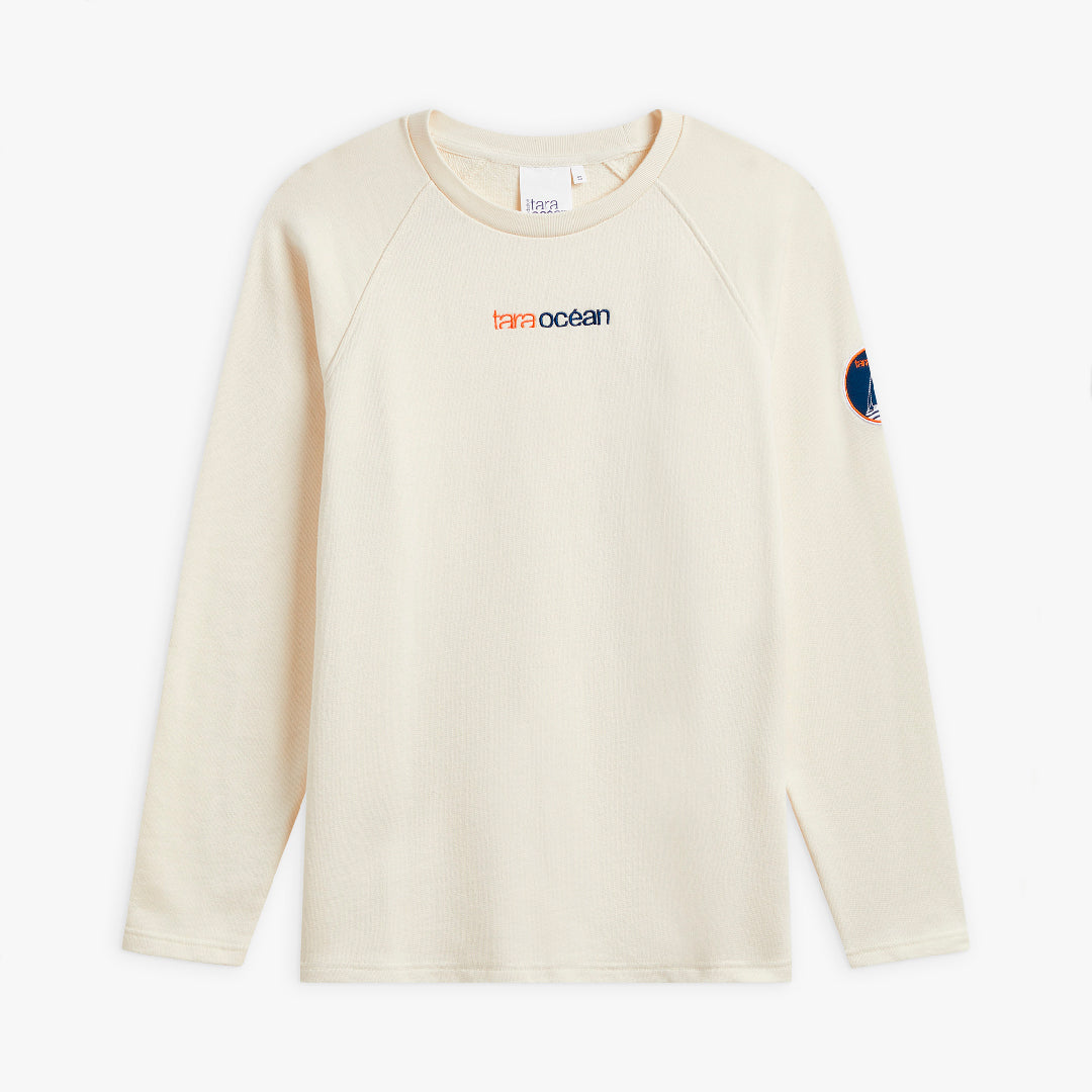 Sweat shirt écru Tara - Mixte
