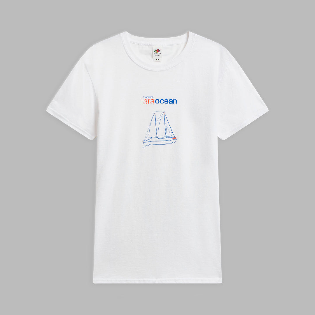 T-shirt blanc Fondation Tara Océan - Homme