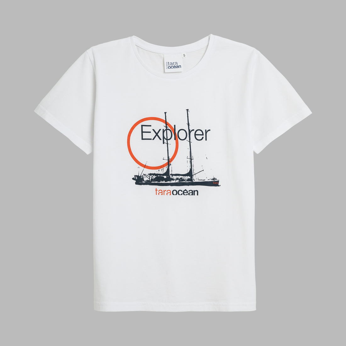 T-shirt blanc Tara "Explorer" - Femme