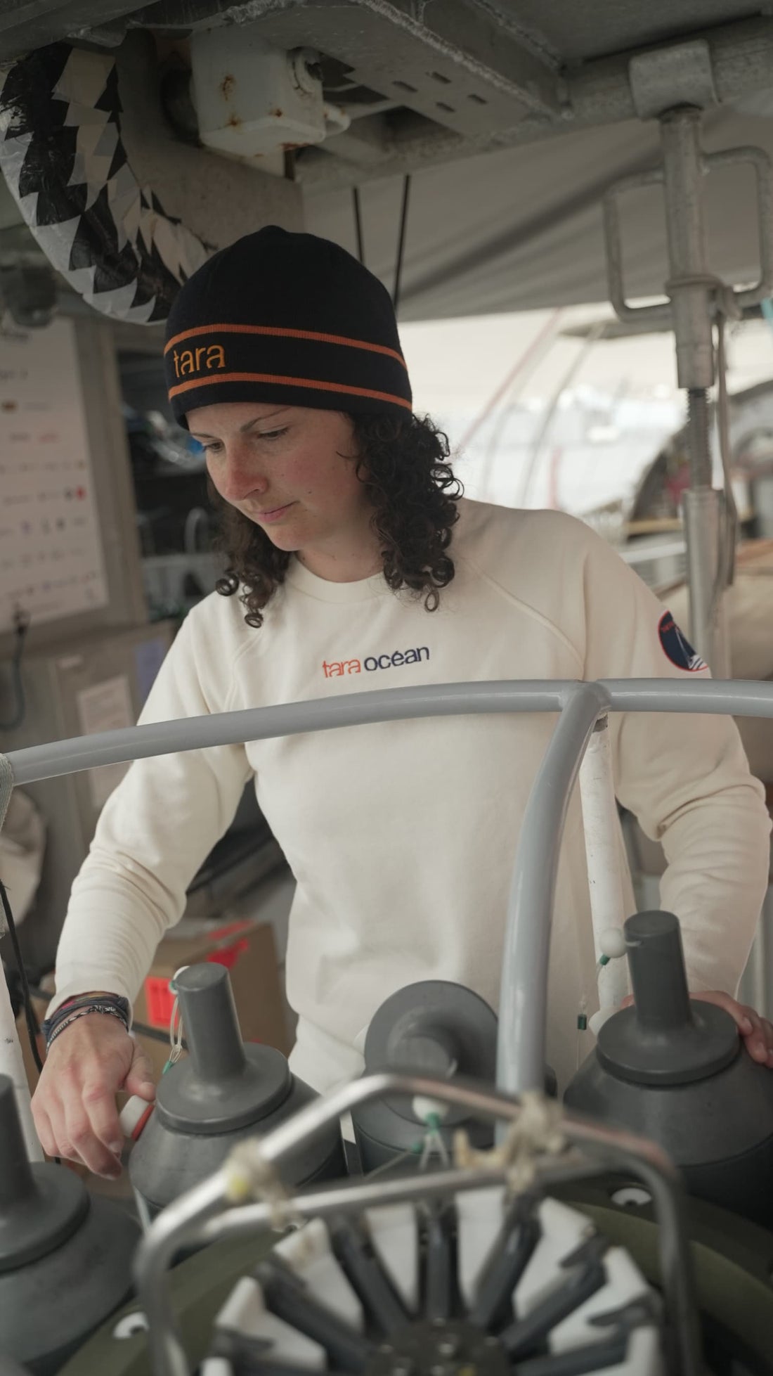 Sweat shirt écru Tara - Mixte