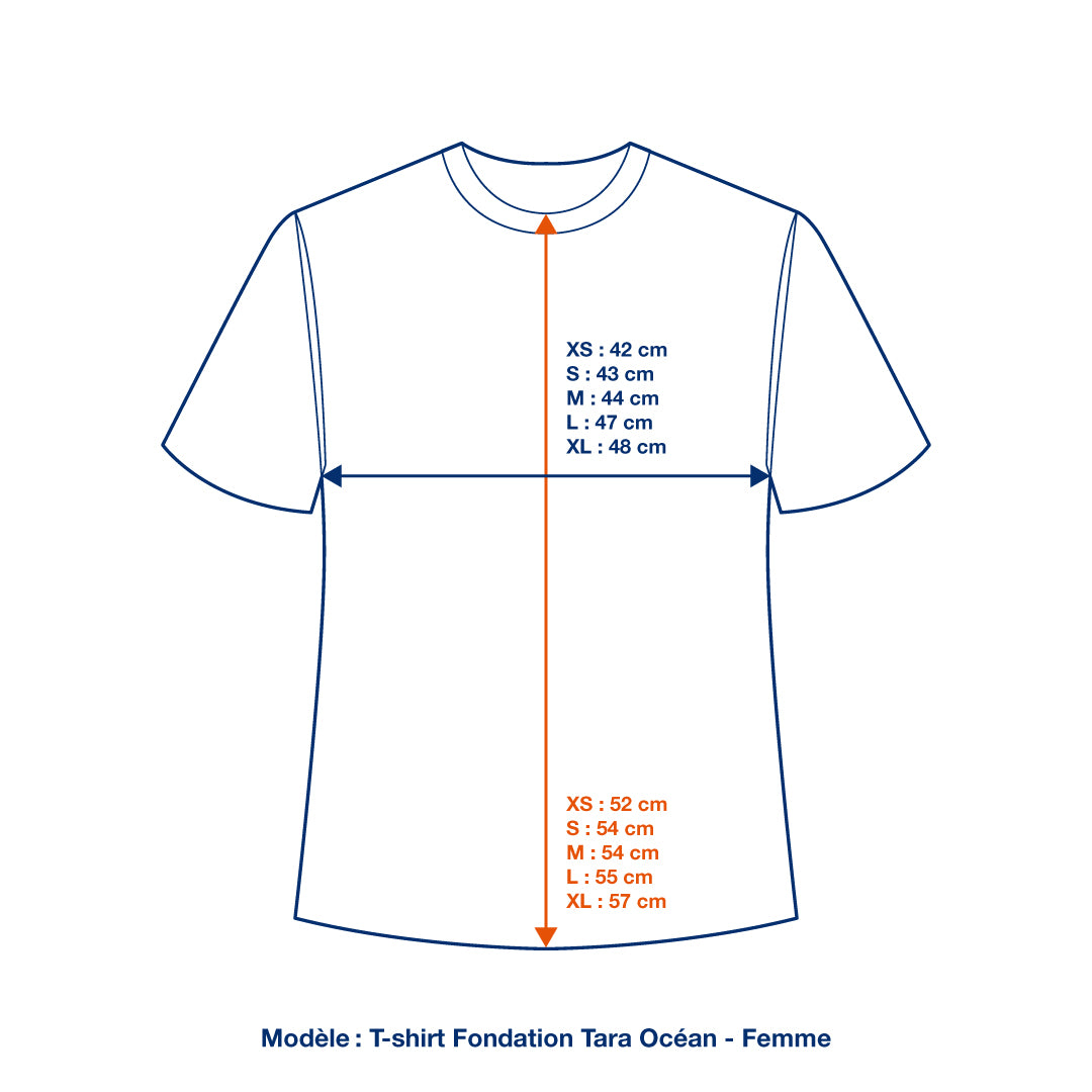 T-shirt blanc Fondation Tara Océan - Femme