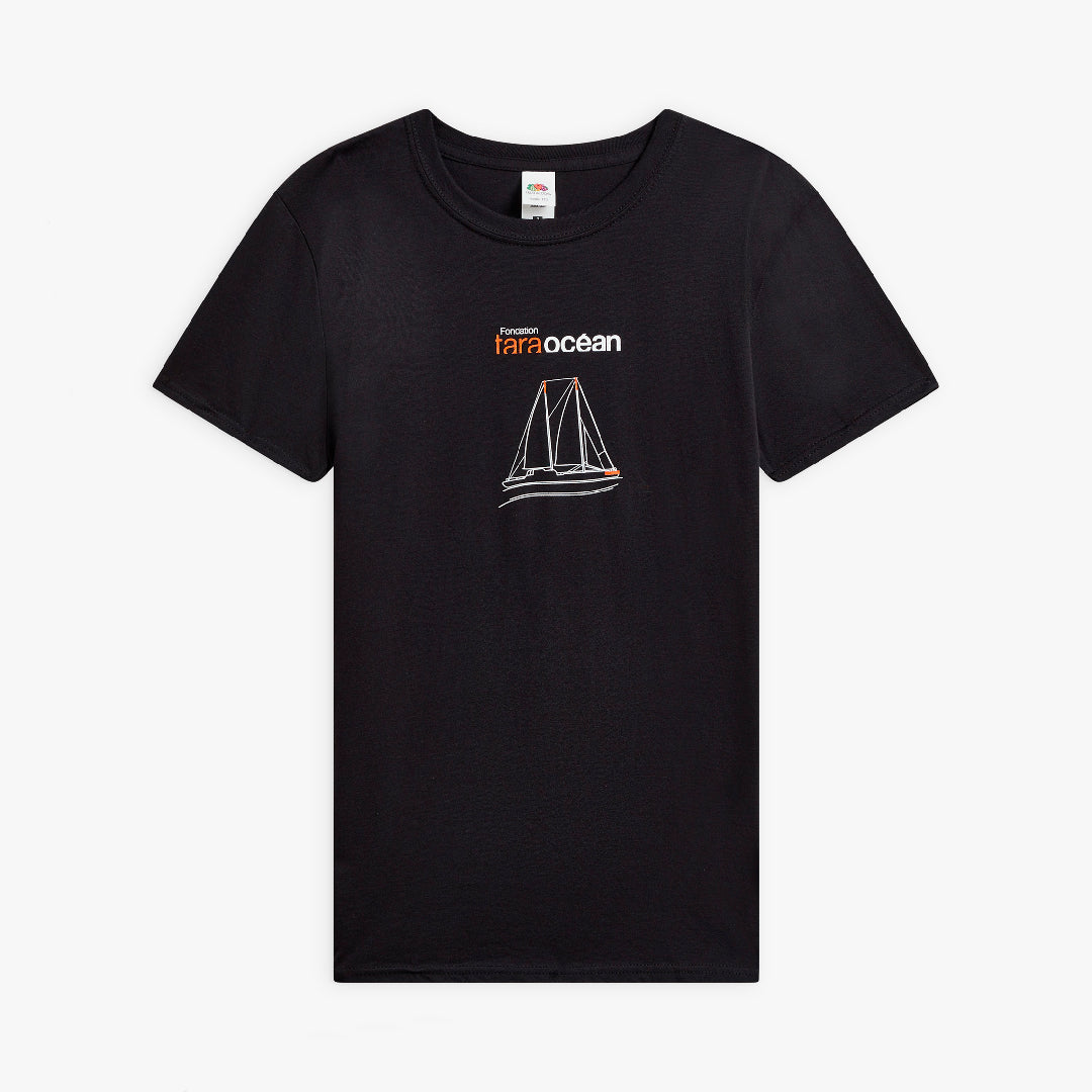 T-shirt noir Fondation Tara Océan - Homme